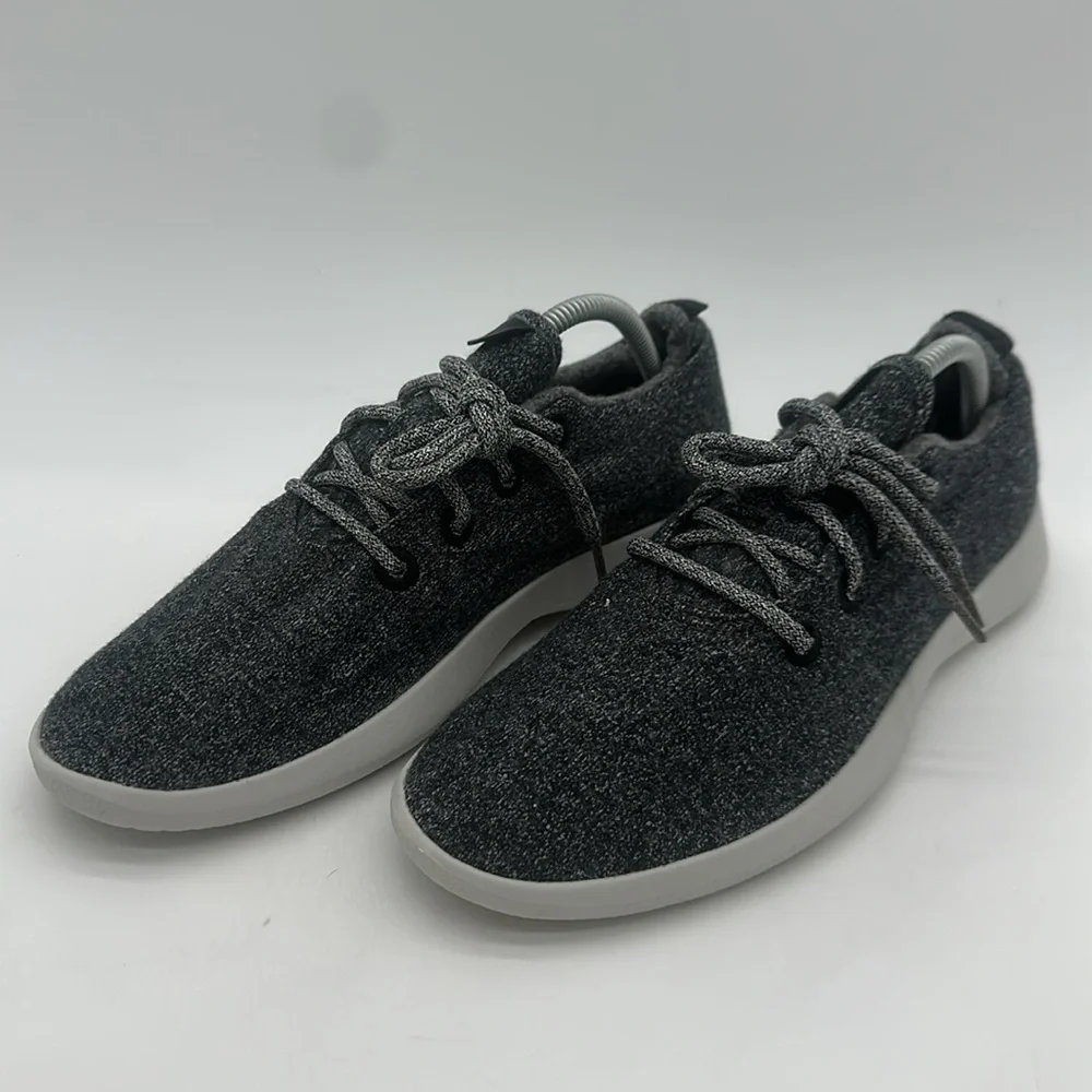 allbirds Men's Size US 10 Natural Gray Merino Wool Runners Lace Up Sneaker Shoes